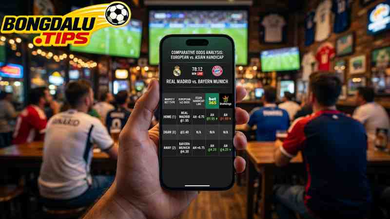 Giao diện so sánh Odds cược châu Âu cực kỳ tiện lợi